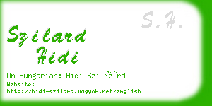 szilard hidi business card